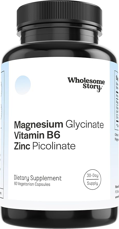 3-in-1 Zinc Picolinate Magnesium Glycinate Supplements with Vitamin B6 | Magnesium and Zinc Vitamin | Reproductive & Fertility Health, Hormone Balance, Immune System Support | Packaging May Vary