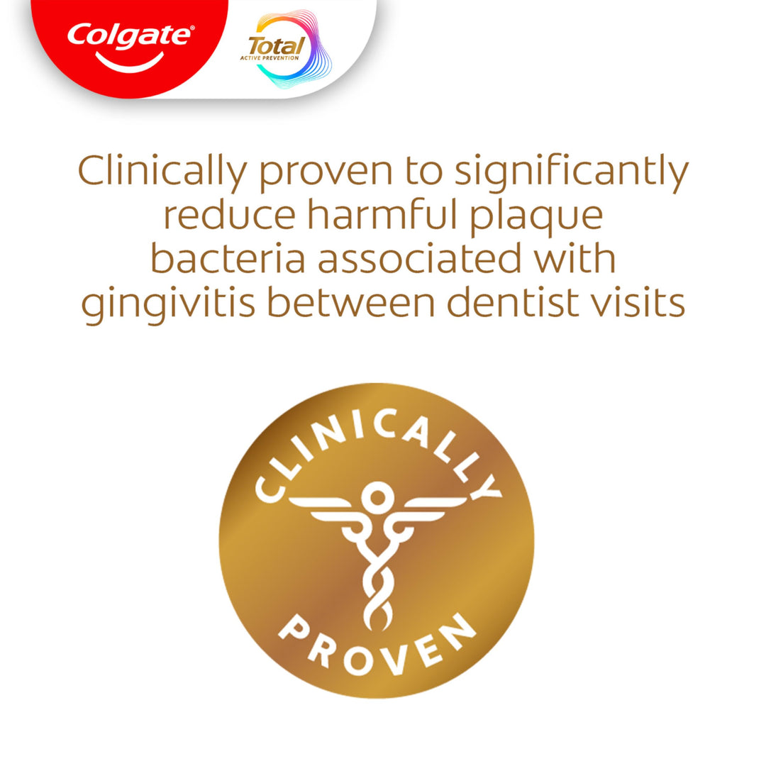 Colgate Total Plaque Pro Release Whitening Toothpaste, Whitening Anticavity Toothpaste, Helps Reduce Plaque and Whitens Teeth, 1 Pack, 3.0 Oz Tube