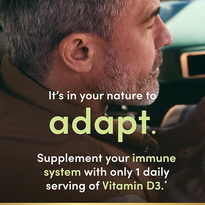 Nature's Bounty Vitamin D3 5000 IU Softgels, Rapid Release, Immune Support, Vitamin D Supplements, 150 Ct