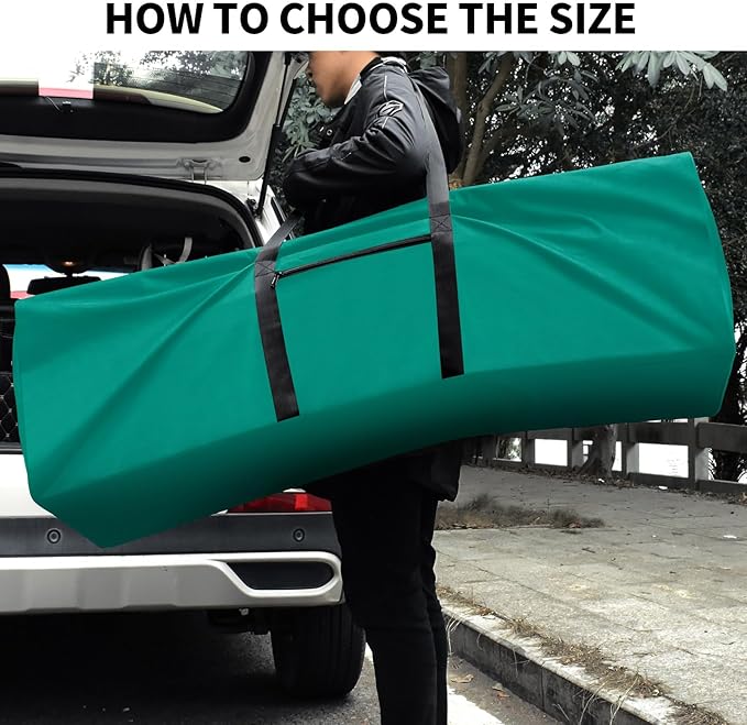 48 Inch Travel Duffle Bag Extra Large Sport Equipment Duffel Bags with 2-way Lockable Zippers (Green)