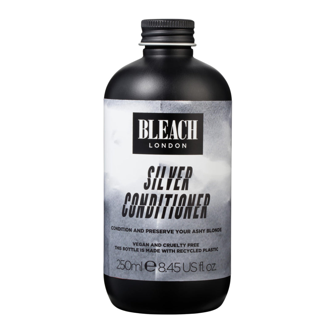 BLEACH LONDON Silver Conditioner - Ashy Blonde Rinse, Color Toning and Preserving, Vegan, Cruelty Free, Daily Hair Nourishment,