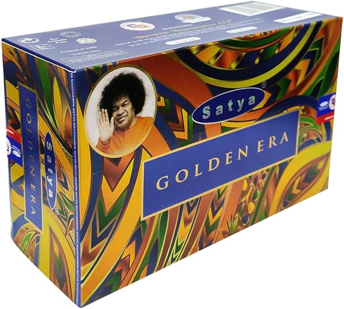 Golden Era Incense Sticks and Incense Stick Holder Bundle Insence Insense Satya Incense