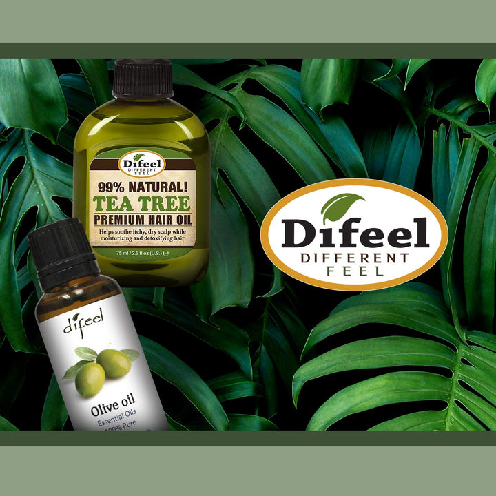 Difeel Hand Cream - White Tea and Aloe 100% Natural Oil and Vitamin E 1.4 ounce (3-Pack)
