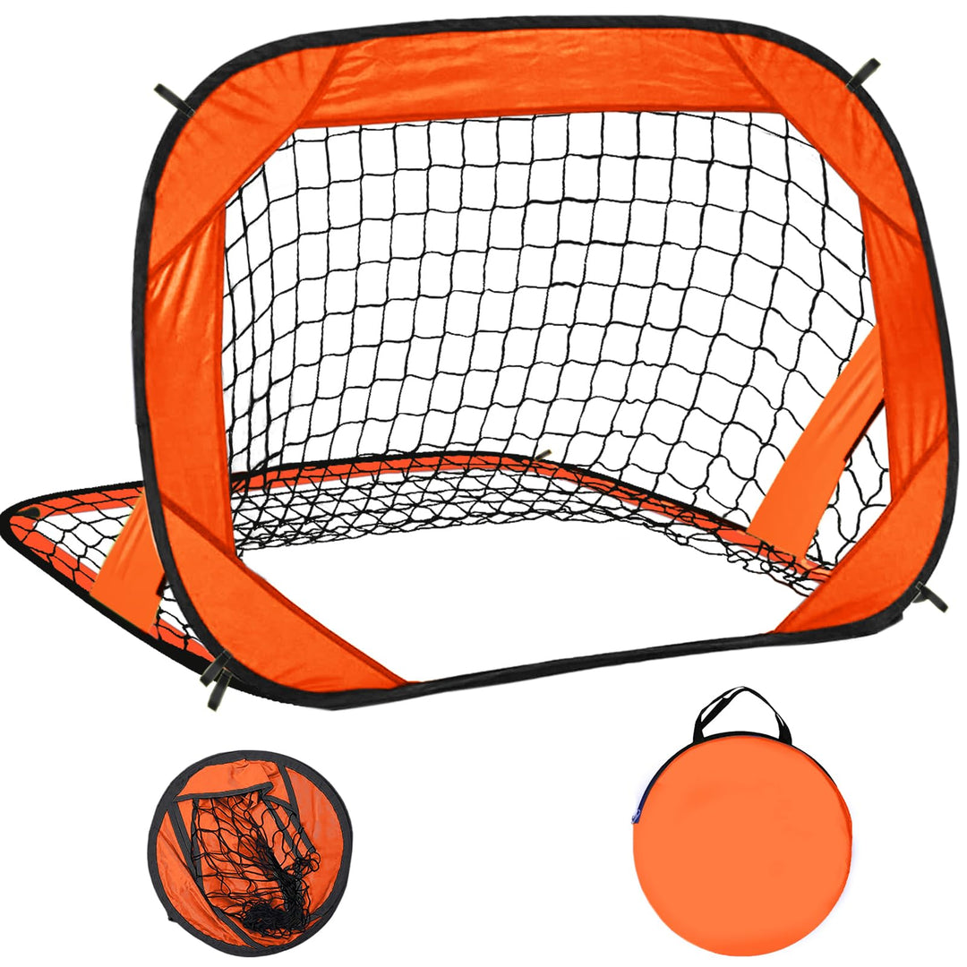 EVERRUSH Soccer Goal Pop Up Kids Toddler Soccer Goals Nets for Backyard Beach Soccer Training Net Mini Portable Foldable Football Goal Indoor Outdoor Lightweight Practice Soccer Net with Carry Bag