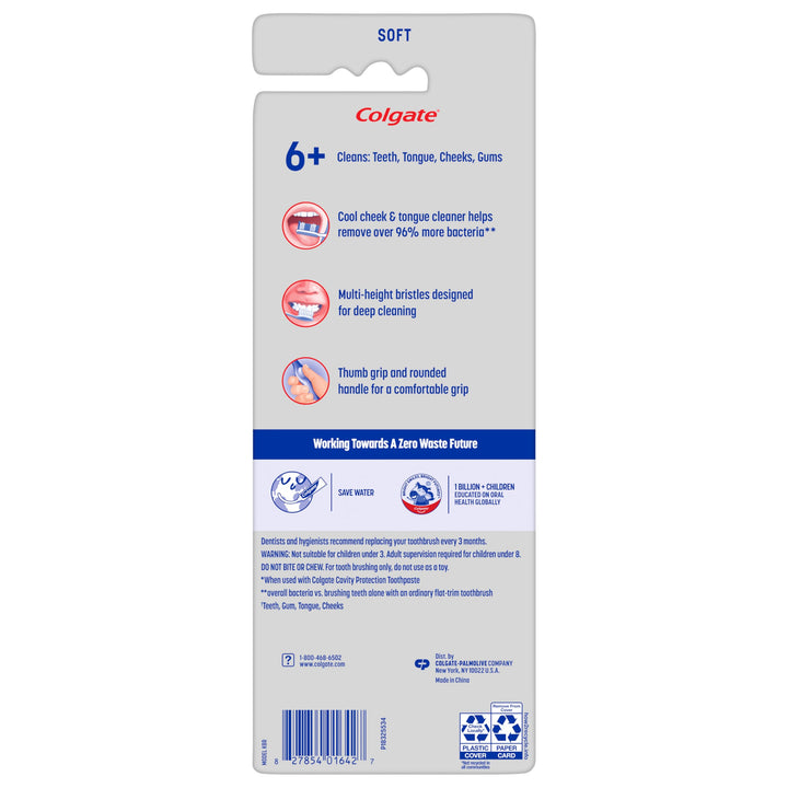 Colgate Extra Soft Kids Toothbrushes, Advanced Cavity Fighter Kids Toothbrush Pack, Extra Soft Bristles Help Remove Plaque and Stains for a Gentle Clean, for Children Ages 6 and Up, 4 Pack