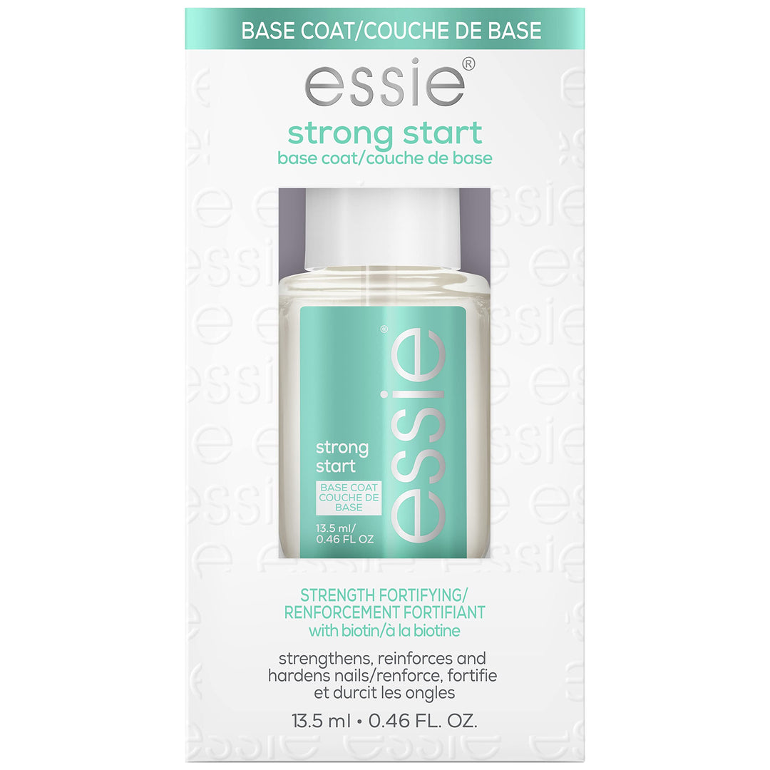 Essie Nail Care, 8-Free Vegan, Strong Start Base Coat, Strengthening Nail Polish, 0.46 Fl Oz