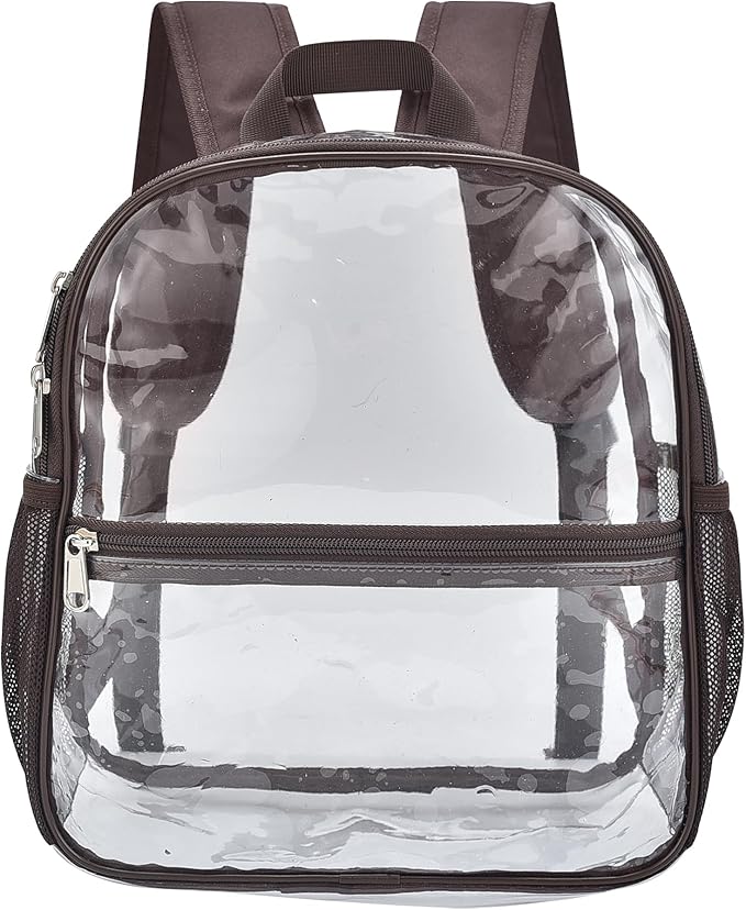 USPECLARE Clear Backpack for Stadium Approved 12×6×12, Water proof Clear Bag for Stadium Events and Concert Work Sport Event