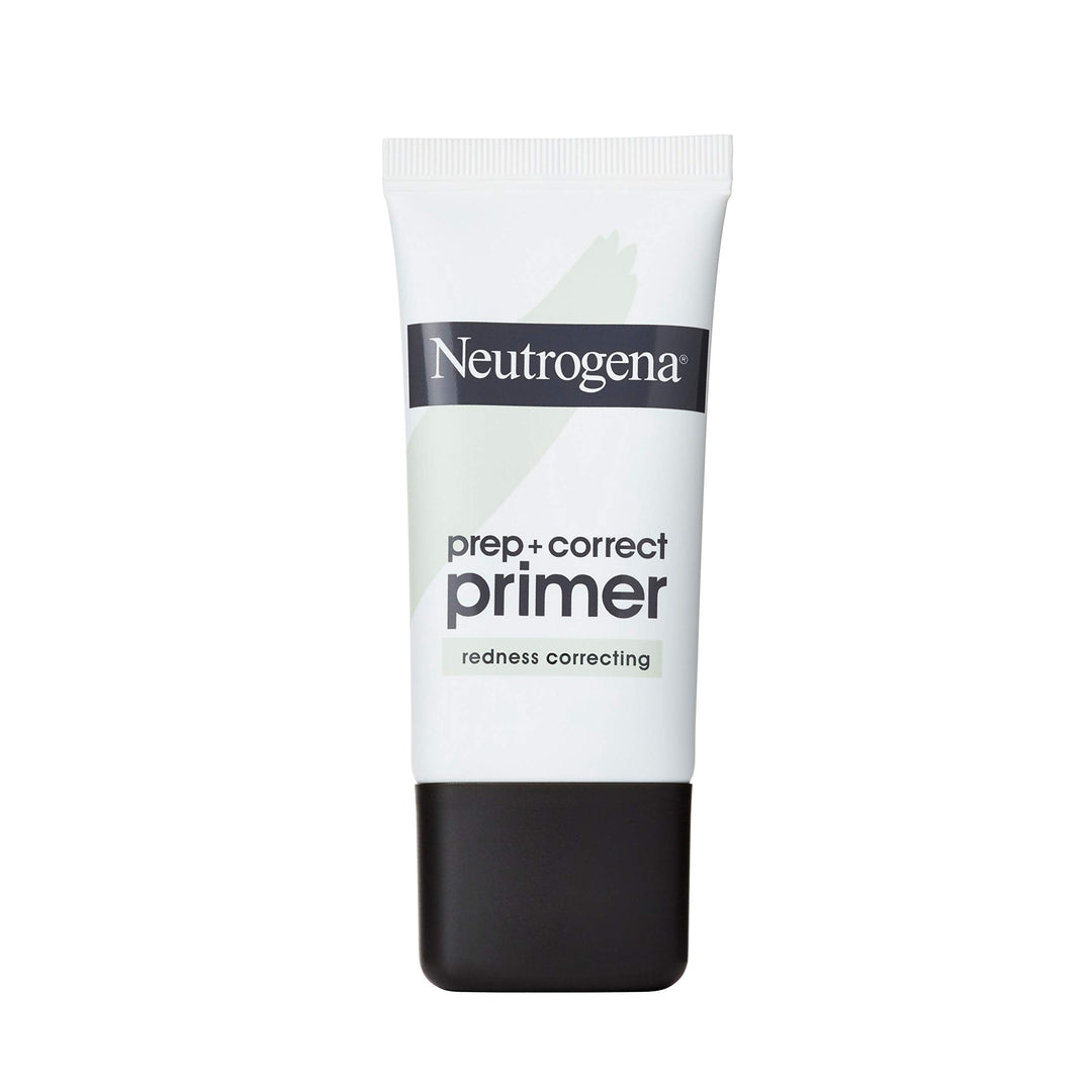 Neutrogena Prep + Correct Primer for Redness Correcting, Green-Toned Matte Makeup Primer with Seaweed Extract to Help Reduce Red