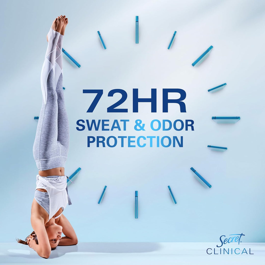 Secret Clinical Strength Antiperspirant Deodorant for Women | 72Hr Sweat & Odor Protection | Cool Waterlily Scent
