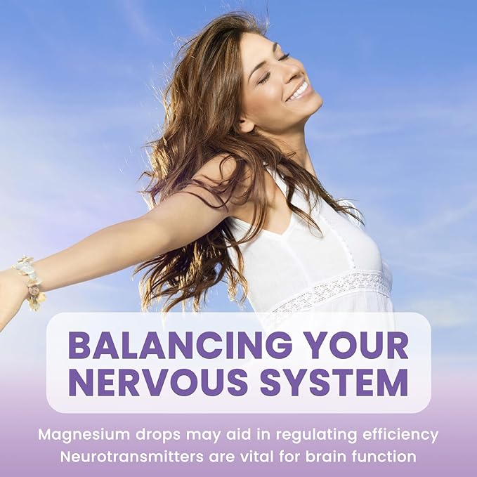 2 Pack Magnesium Liquid Drops, Calm Magnesium Glycinate Liquid Drops with Taurate & Citrate, Potassium, Omega3, L-Theanine, Ashwagandha, D3, B6, B12 for Sleep, Muscle, Heart, Sugar-Free Grape Flavor