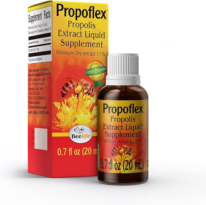 Beelife Brazilian Green Propolis Extract |11% Dry Extract,Bee Propolis Tincture, High Artepillin-C Levels – Natural & Kosher, Antioxidant| Rich Supplement for Health, Wellness- Propolis Drops, 20ml