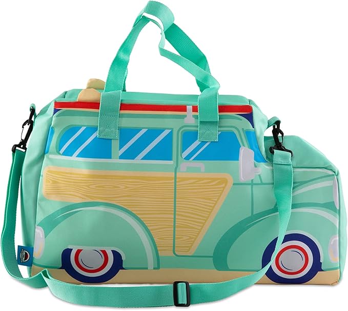 BigMouth Inc Large Insulated Cooler Bag, Reusable Travel Bag with Adustable Straps, Cute Collapsible Food Tote for Picnic Pool Beach