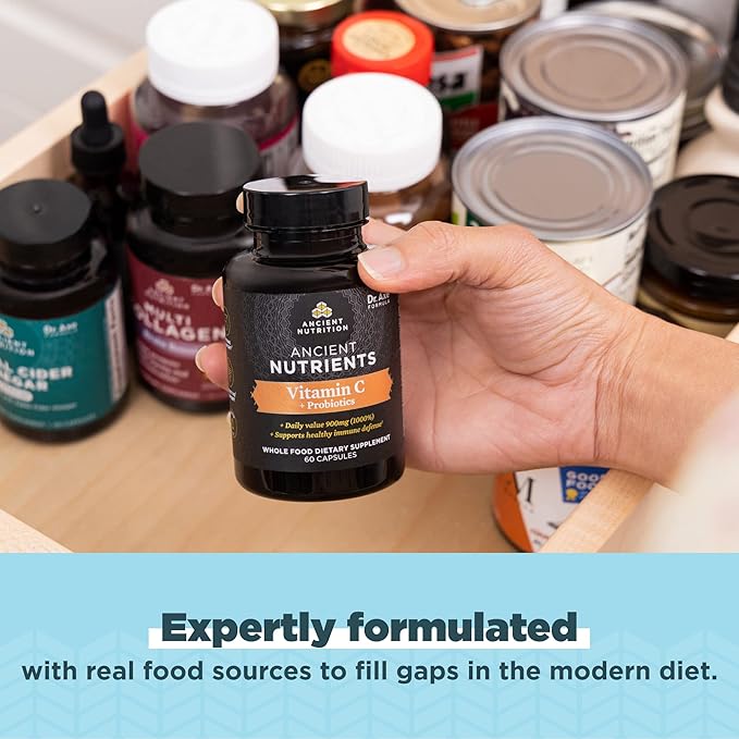 Ancient Nutrition Zinc 30 Count + Vitamin C (60 Count)