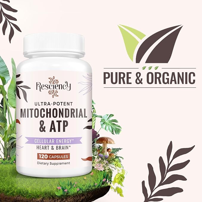 2326 MG Mitochondrial Supplements with ATP, Vitamins, CoQ10 & PQQ, More Effective Than Creatine HMB & Nitric Oxide, Energy, Endurance, Strength, Recovery & Muscle, Organic, 120 Capsules