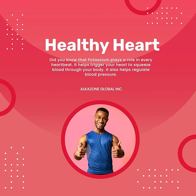 ALKAZONE Liquid Potassium+ | Liquid Supplements Have Faster Absorption Rate | Concentrated | Easiest Way to take Potassium | Tasteless Flavorless | 1.25 Oz, Clear, Pack of 1