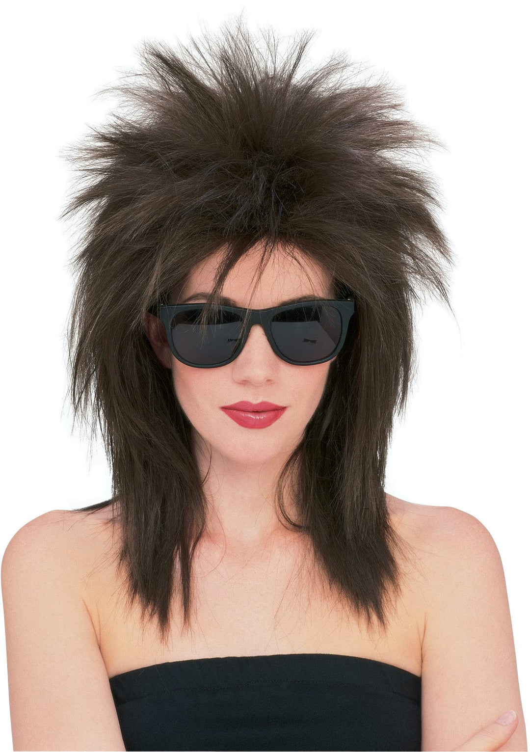 Rubie'S Superstar Spiky Wig, Brown, One Size
