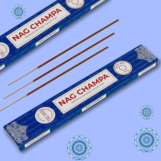 Nag Champa Incense Sticks - Total 30 Insence-Sticks - Dual Pack of 15 Insense - Inciensos - Inscents - Natural Non Toxic Ingredients - Incents - Incence - Inscense - Insents