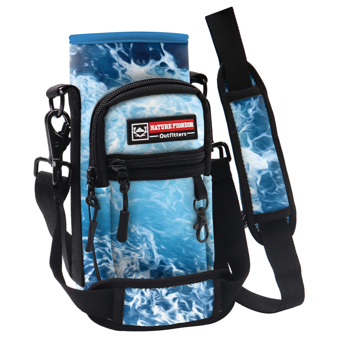 NATURE PIONEOR Water Bottle Carrier Holder Sleeve with Adjustable Strap25 32 40 oz, Insulated Water Bottle Holder Sling Bag