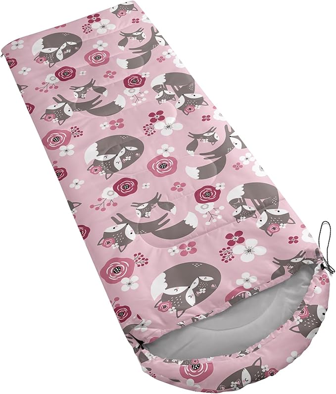 AILONEN Boys Sports Camping Sleeping Bags,Lightweight & Waterproof,3 Season Warm & Cool Weather,Black Player Basketball Sleeping Bags for Kids Adults,Travelling,Outdoors