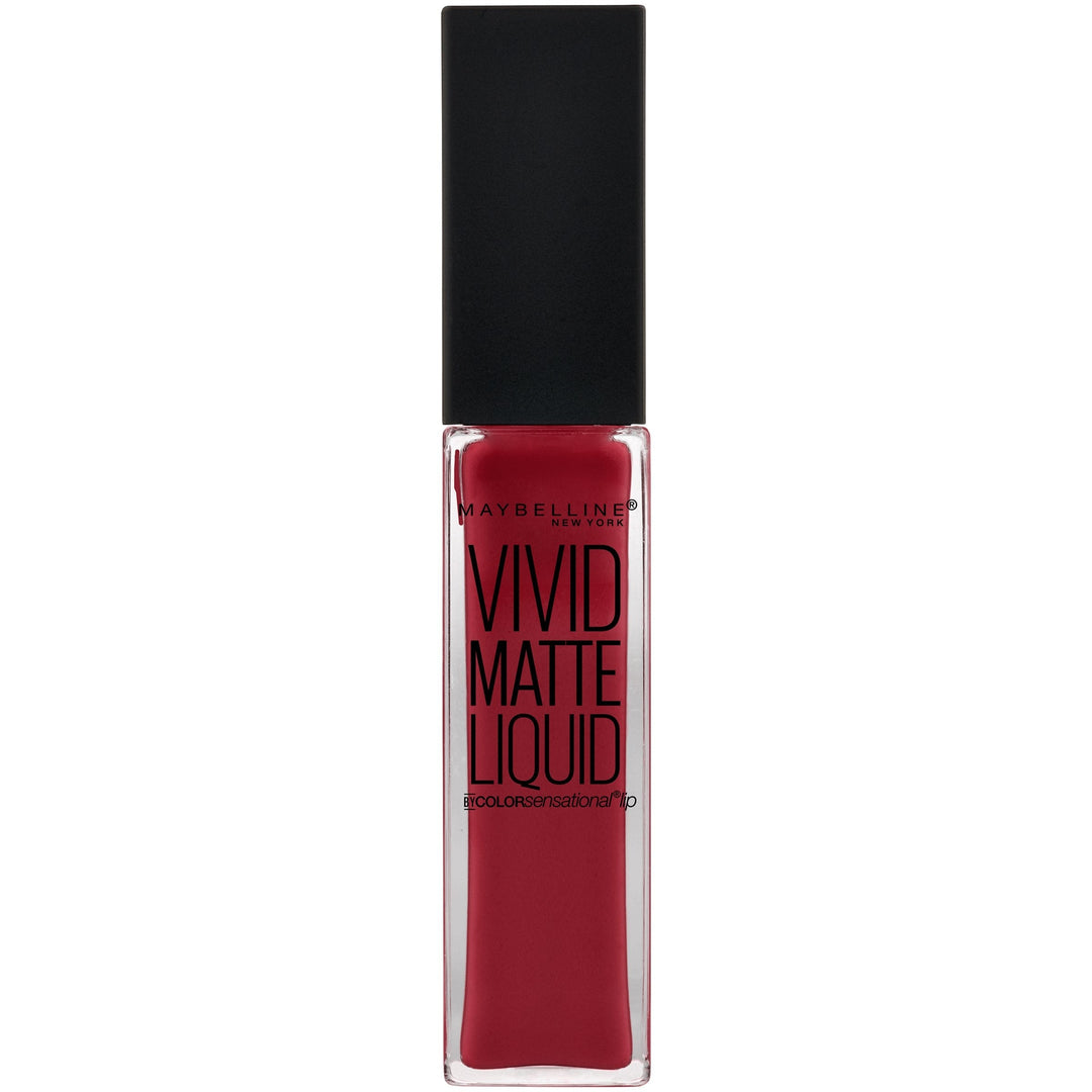 Maybelline New York Color Sensational Vivid Matte Liquid Lipstick, Red Punch, 0.26 fl. oz.