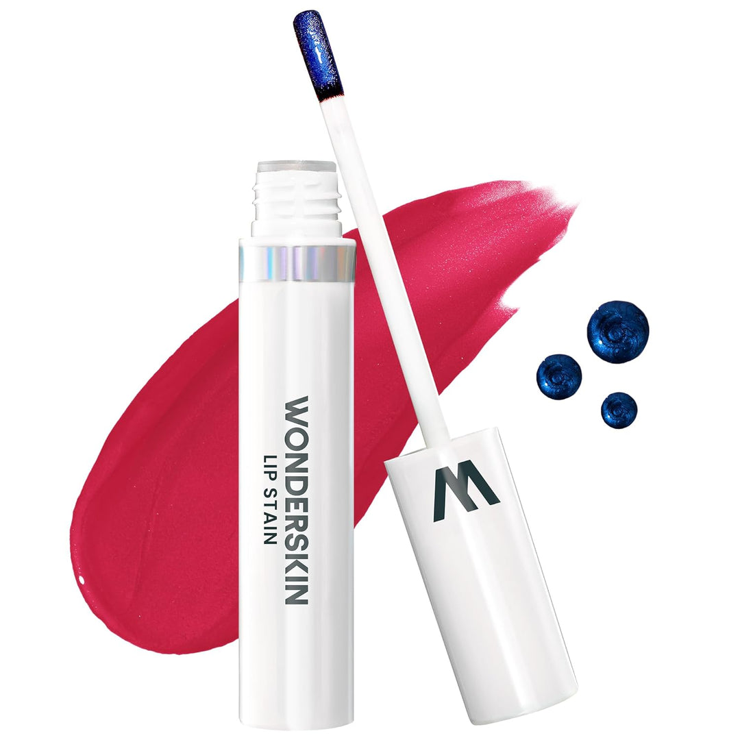 Wonderskin Wonder Blading Lip Stain Masque | Waterproof Pink Tint, Matte Finish