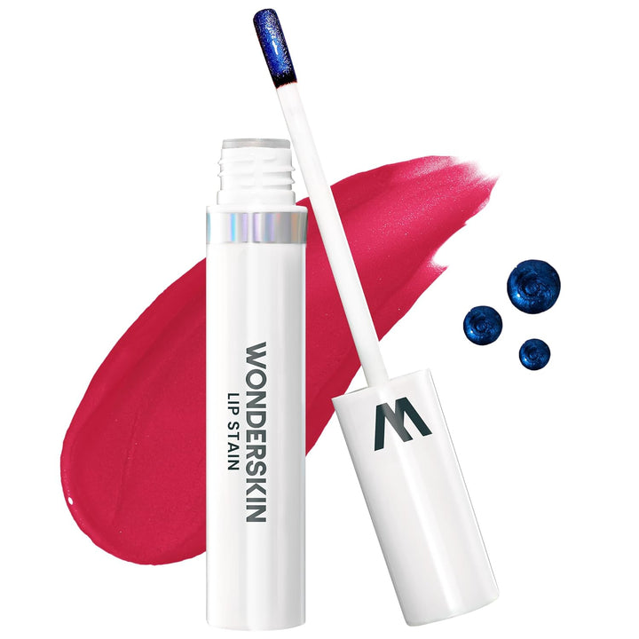 Wonderskin Wonder Blading Lip Stain Masque | Waterproof Pink Tint, Matte Finish