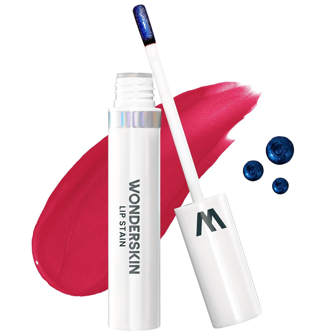 Wonderskin Wonder Blading Lip Stain Masque | Waterproof Pink Tint, Matte Finish