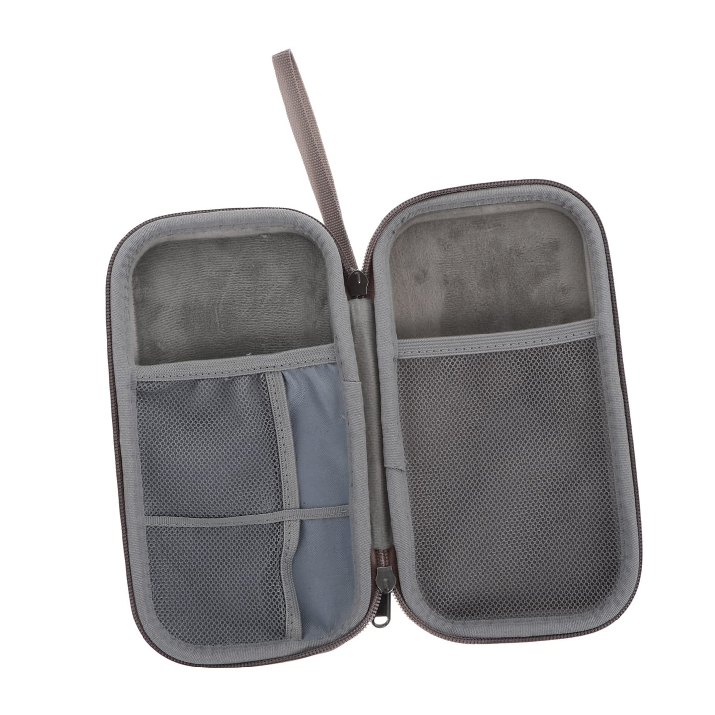 Yardenfun Power Bank Storage Bag Eva Shockproof Travel Electronic Organizer for Digital Products Pouch Convenient for Phone Container and Usb Cables Grey