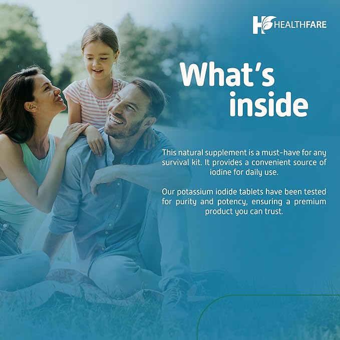 Potassium Iodide Tablets | 130 mg | 360 Fast-Dissolving Tablets (6 Pack) | Ki Pills | Long Shelf Life | Non-GMO