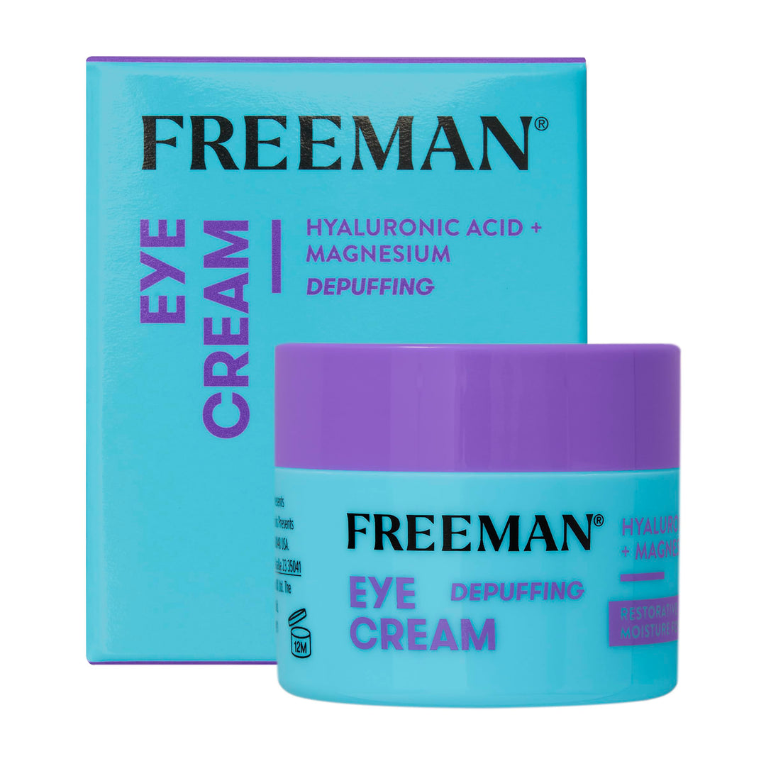 Freeman Restorative Moisturizing & Depuffing Eye Cream + Overnight Leave-On Treatment, For Dull & Tired Eyes, Brightens Undereye