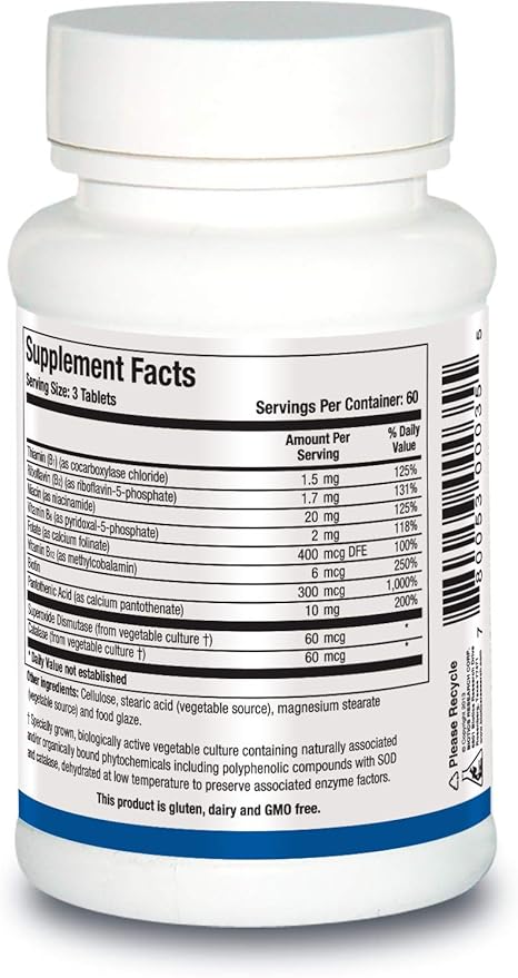 Biotics Research Bio B 100 - Vitamin B Complex Promotes Energy and Health - 180 Tablets