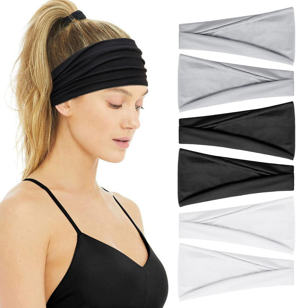 Huachi Headbands For Women Non Slip Workout Gym Headbands For Women Sweat Bands Womens Headbands