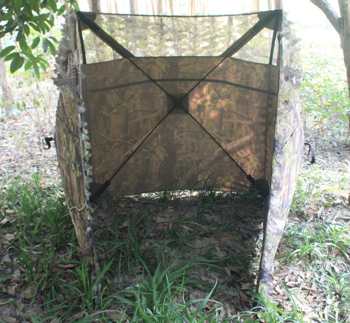 AUSCAMOTEK Turkey Hunting Pop up Ground Blind Portable Quick Setup Lightweight Deer Blind Camouflage Tent Green