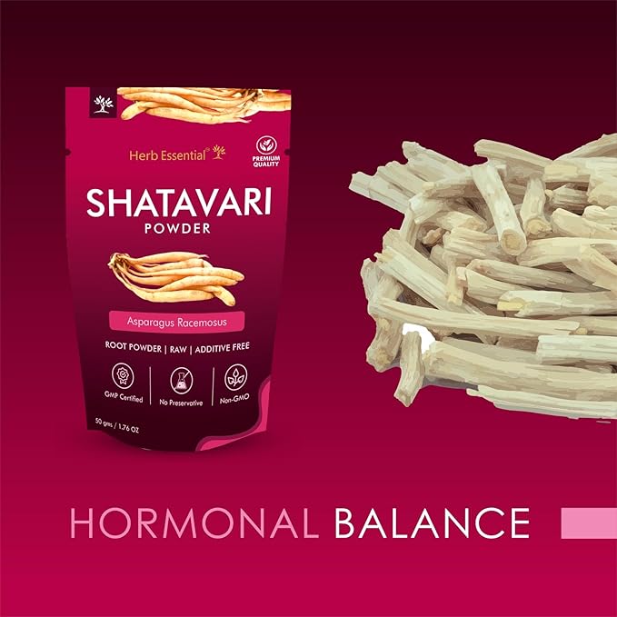 3.52 Ounce 100% Natural Shatavari Powder, Asparagus Racemosus, Pure Ayurvedic Herb for Energy & Vitality, Vegan, No Preservatives, (1.76 Ounce Pack of 2)