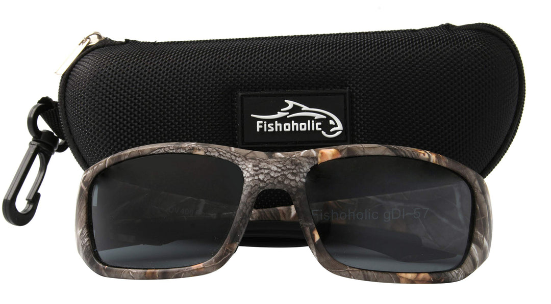 Fishoholic BiFocal - x1.5 x2.0 x2.5 (Reader) - Polarized Bi-Focal Fishing Sunglasses - UV400 Great Fishing Gift for Father Dad (2.5-CAMO-MB)