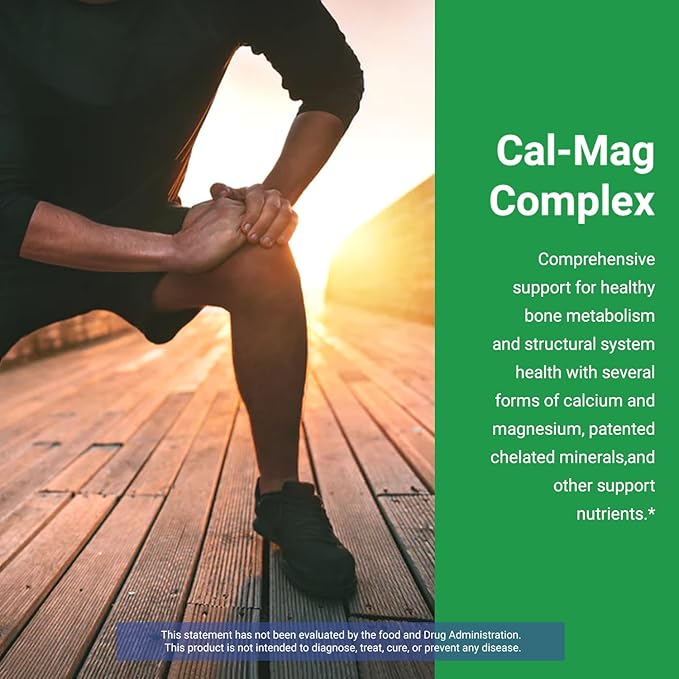 4Life Cal-Mag Complex - with Calcium, Magnesium, Vitamin D, and K - 90 Tablets