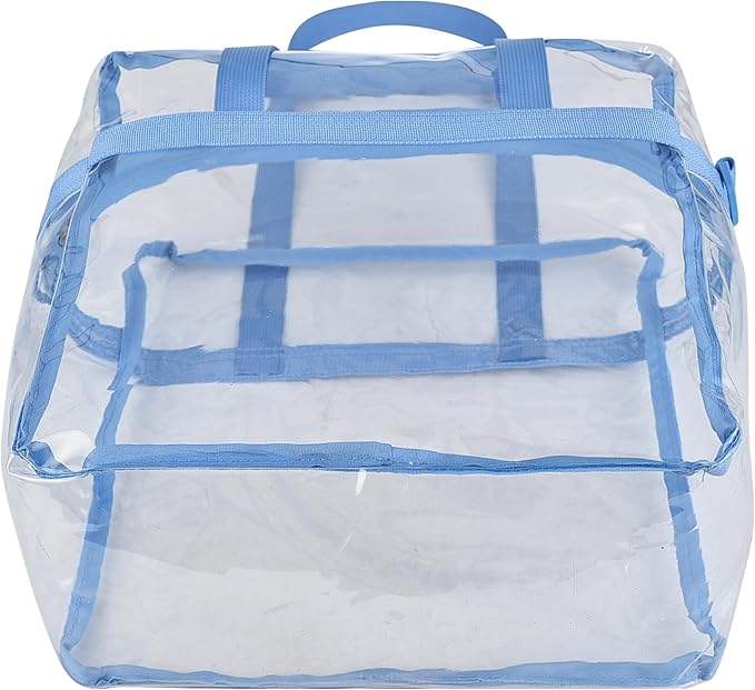 USPECLARE Clear Tote Stadium Approved, Security Travel & Gym Clear Bag for Work Sports Games Concerts