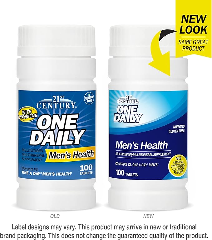 21st Century One Daily Men's Health Tablets, 100 Count (Pack of 2)