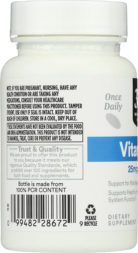 365 by Whole Foods Market, Vitamin D3, 1000 IU, 250 Softgels
