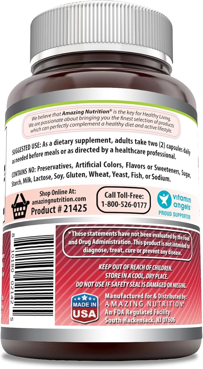 Amazing Formulas Cranberry Extract | 950 Mg Per Serving | 120 Capsules Supplement | Non-GMO, Gluten Free, Made in USA