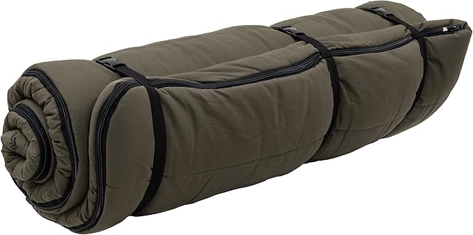 ALPS OutdoorZ Redwood -10° Sleeping Bag, Plaid Flannel Lined, Cotton Canvas
