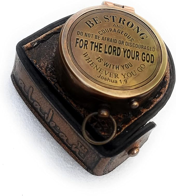 Inspirational Gift Compass - God My Lord Guide Me - Uplifting Baptism Gift, Graduation Gift, Birthday, Confirmation Gift for Men Women Boys Girls Teenage Kids