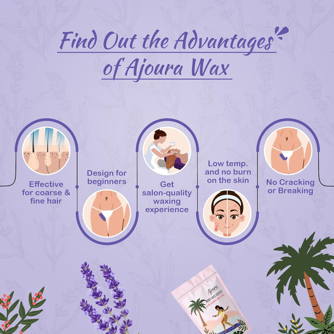 Ajoura 2.5LB Aloe Hard Wax Beads | Premium Sensitive Skin Hair Removal