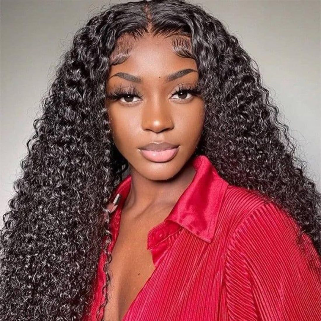 13X6 Lace Front Wigs Human Hair 200% Density Mongolian Kinky Curly Lace Front Wig Hd Lace Wig Unprocessed Virgin Human Hair Wigs