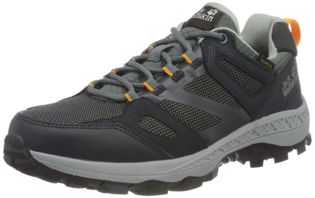 Jack Wolfskin Women's Downhill Texapore Low W Hiking Boot, Dark Blue/Grey, 5