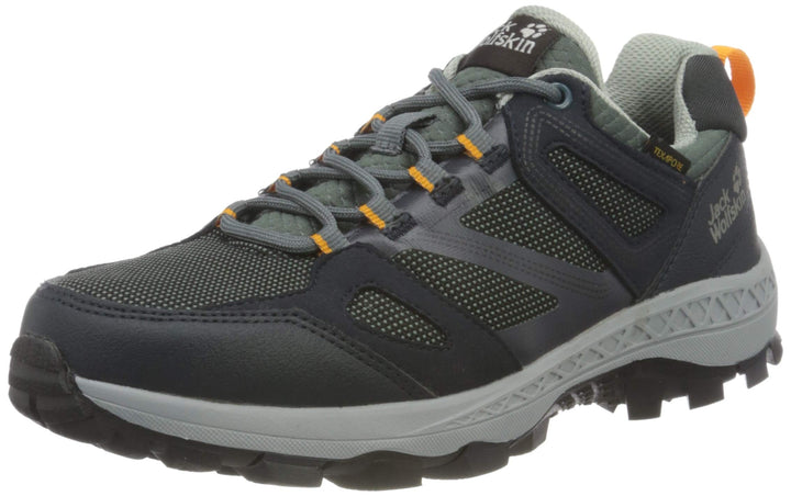 Jack Wolfskin Women's Downhill Texapore Low W Hiking Boot, Dark Blue/Grey, 5