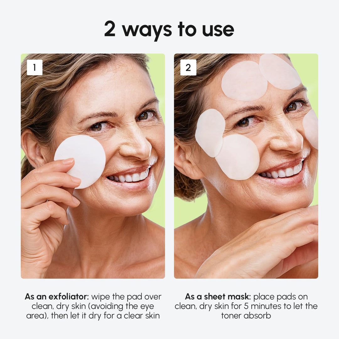 Collagen Toner Pads with Retinol | Hydrating Anti-Aging Wipes for Skin