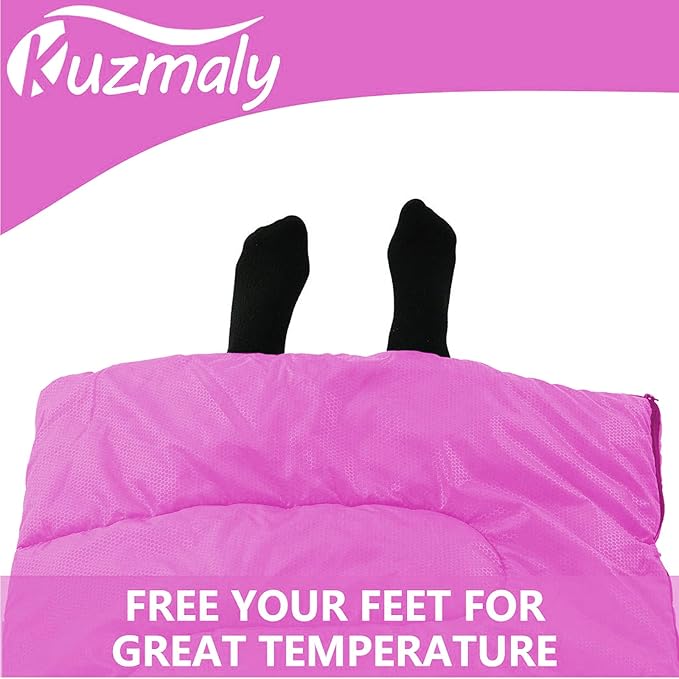 Camping Sleeping Bag 3 Seasons Lightweight &Waterproof with Compression Sack Camping Sleeping Bag Indoor & Outdoor for Adults & Kids