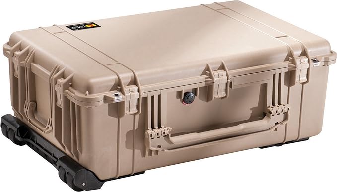 Pelican 1650 Camera Case With Foam, Desert Tan