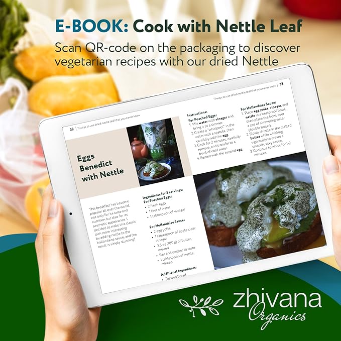 Organic Nettle Tea Loose Leaf (3.5oz) - Stinging Nettles Herb (Urtica Dioica) - Te de Ortiga – Detox, Allergy Relief, Fluid Balance – Supports Kidneys, Joints & Skin